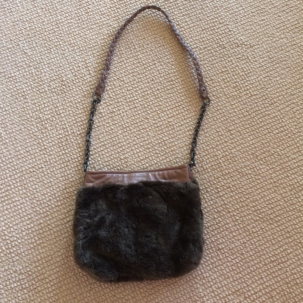 NEW Juicy Couture crossbody fur purse